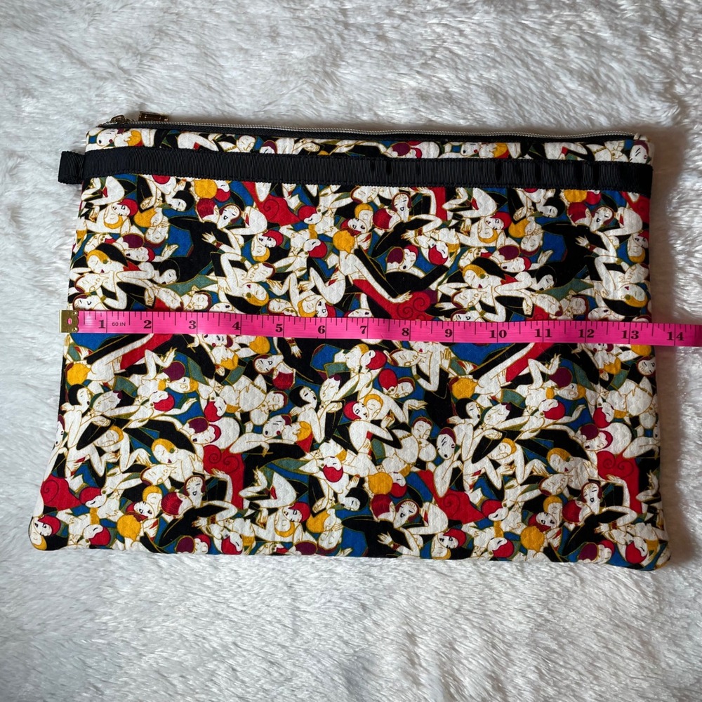 Carolina Herrera Target Neiman Marcus Graphic Print Pouch Clutch Pop Art - Picture 7 of 8